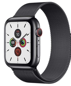 Đồng hồ Apple watch thép series 5 vàng đen 44mm cho nam new seal em sim viettel