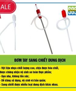 Bơm tay bằng nhựa nhập khẩu Hàn Quốc