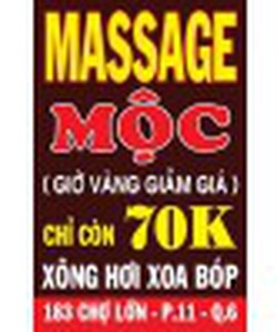 Massage Mộc, tân tâm , chuyên nghiệp