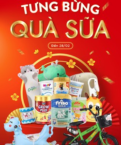Concung Ưu Đãi Khai Xuân: Tưng Bừng Quà Sữa