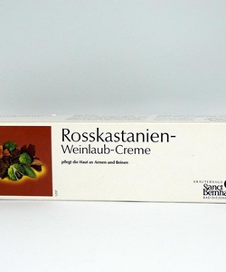 Kem bôi hạt dẻ ngựa Trị suy giãn tĩnh mạch Rosskastanien Weinlaub Creme Tuýp 25 ml