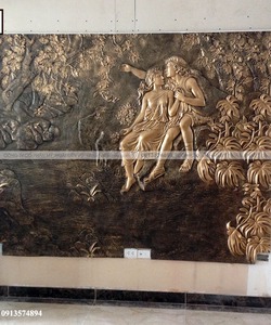 Trang trí tường đẹp với phù điêu