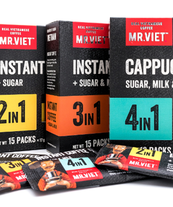 Cà phê hòa tan đen thương hiệu MR VIET