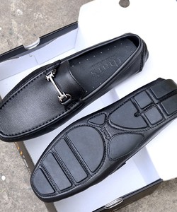 Giày mọi nam da bò thật Giày mọi Thái Lan Giày da công sở khóa màu bạc, giày nam đẹp TH005
