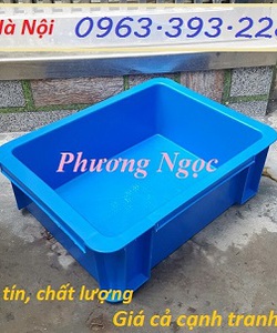 Thùng nhựa đặc B7, hộp nhựa có nắp, sóng nhựa bít B7, khay nhựa có nắp