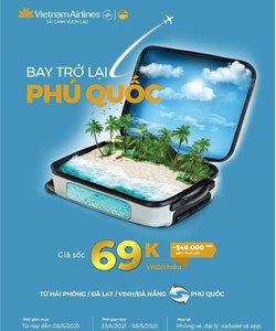 Bay trở lại Phú Quốc với giá sốc 69K