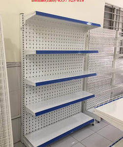 Kệ siêu thị trưng bày lưng tôn lỗ, hàng dày mới 100%, giá bao lắp đặt