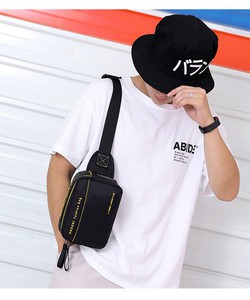 Túi bao tử đeo bụng đeo chéo đeo vai vải dù chống nước màu đen TDC017