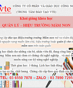 Khai giảng khoá bồi dưỡng Hiệu trưởng Mầm non