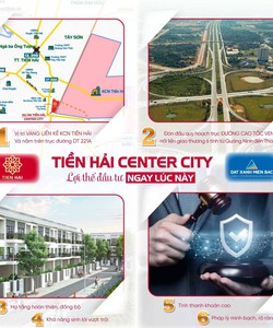 Săn ngay đất nền Trái Diêm 3 cạnh KCN Tiền Hải