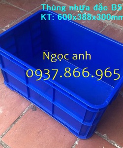 Đơn vị sản xuất thùng nhựa dùng trong ngành công nghiệp nhẹ, thùng nhựa b5