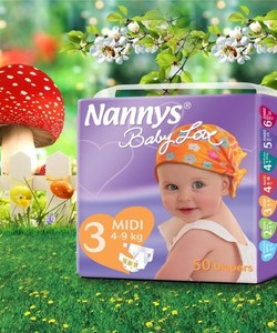 Tã dán Nannys Midi Size M 50 miếng cho bé 4kg 9kg