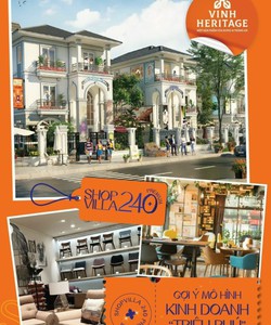 Vinh heritage bán shopvilla240 premium hỗ trợ đầu tư Chiết Khấu Lên Đến 4%