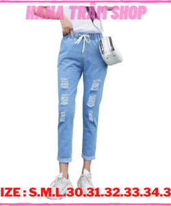 Quần Baggy Jean Nữ Có Bigsize