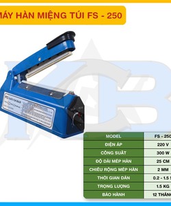 Máy hàn miệng túi dập tay FS250