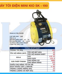 Tời điện Treo KIO SK 190