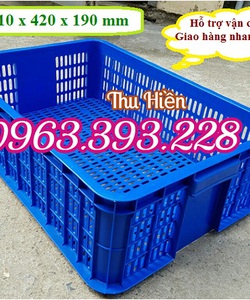 Sọt nhựa rỗng công nghiệp, Sọt nhựa cao 19, sọt nhựa HS009