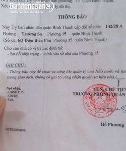 Bán nhà mặt tiền bờ kè ,trường sa, phường 15, quận bình thạnh,