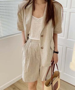 Ao Vest nu Han Quoc Blow Linen Jacket