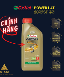 Chia sẻ: Dầu nhớt xe máy Castrol Power1 4T 10W40 SN