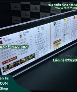 Cung cấp Khung menu led treo tường và các sản phảm mica gia công