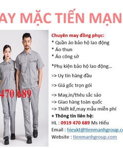 Chuyên cung cấp quần áo công nhân,quần áo bảo hộ lao động