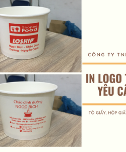 Tô giấy đựng cháo có nắp mang đi