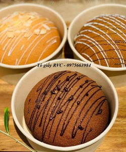 Tô giấy Kraft nâu đựng thực phẩm dung tích 1000ml