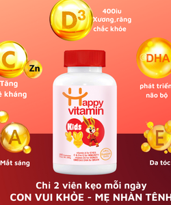 CTKM Mua 1 tặng 1 kẹo dẻo happy vitamin kids