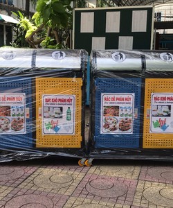 Bán thùng rác inox 3 ngăn giá tốt giao hàng toàn quốc