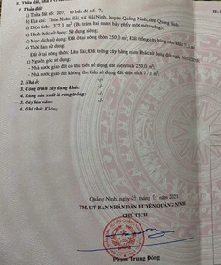 Bán lô 2 mặt tiền biển Xuân Hải, 327 m2, sát biển, ra biển chỉ 70m, giá tốt cho đầu tư