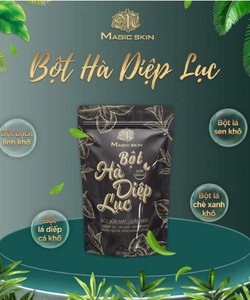Dưỡng da trị mụn bằng bột hà diệp lục magic skin có hiệu quả