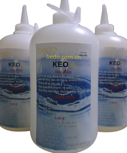 Keo AB 2 thành phần trong suốt dán chân chữ mica