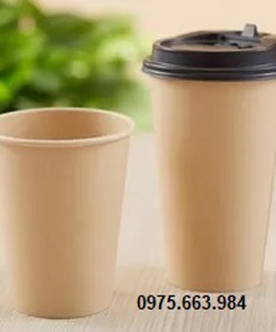 Ly giấy kraft nâu đựng cafe giá rẻ