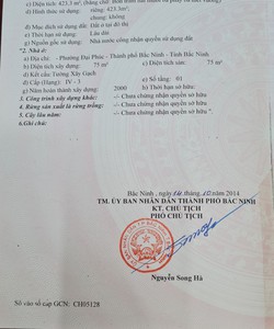 Bán gấp lô đất ở vị trí đẹp,2 mặt đường . khu Đại Phúc