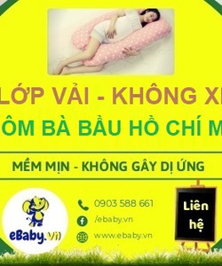 Gối ôm bà bầu Hồ Chí Minh Vải cotton mềm mịn