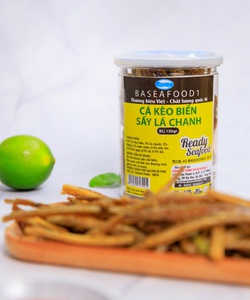 Hộp cá kèo biển sấy lá chanh BaseAFoods BA005