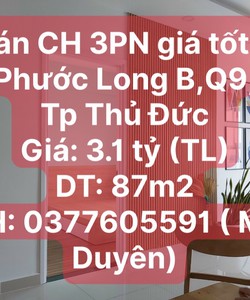 Cần bán căn hộ 3PN siêu đẹp 9 view giá tốt tại tại Đường số 1, Phước Long B, Q9, Tp Thủ Đức.