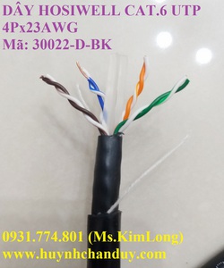 Cáp mạng LAN outdoor Hosiwell Cat.6 UTP 4pair x 23wg