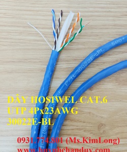 Cáp mạng LAN Cat.6E UTP 4P x 23awg hosiwell