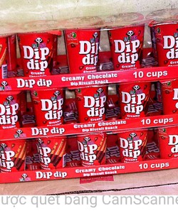 Lốc Bánh quy chấm kem Sô Cô La Dip Dip Hộp 30