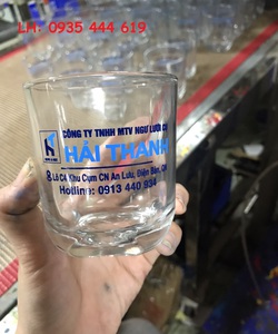 In logo lên ly thủy tinh giá rẻ tại Đà Nẵng