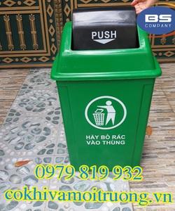 Thùng Rác 60L Nắp Lật