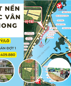 Đất nền sổ đỏ đặc khu kinh tế Vân Phong chỉ từ 650 triệu/lô 200m2