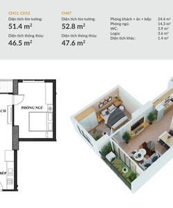 Bán nhanh căn hộ 1 PN Vina2 Panorama Quy Nhơn T12 Bàn giao