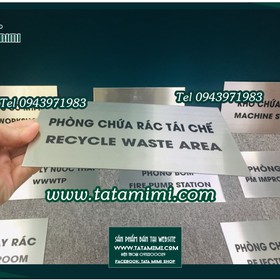 Biển phòng ban inox khoan lên tường  mua sắm online 