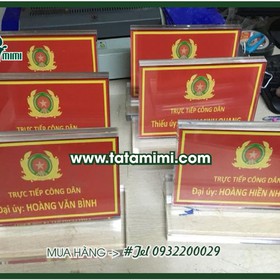 Bảng chức danh đế gỗ mặt mica dễ thay nội dung  mua sắm online 