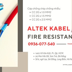 Cáp tín hiệu chống cháy 2 x 1.0 MM2 - Cáp tín hiệu Altek Kabel chính hãng giá rẻ mua sắm online 