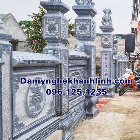 Mẫu hàng rào đá nhà thờ họ đẹp bằng đá tự nhiên mua sắm online 