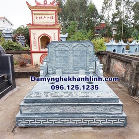 Mẫu mộ đôi đá nguyên khối đẹp thiết kế hiện đại mua sắm online 